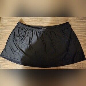 Swimsuits For All Women's Plus Size Black Swim Suit Skirt Size 32
